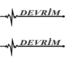 Nabız Ritm Oto Cam Sticker Kartal 30 x 8 cm