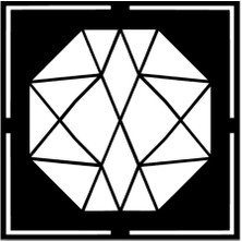 Geometrik Şekil Sticker (Oto-Motor-Laptop-Duvar-Dekor) 20 x 20 cm