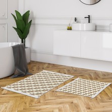 Dekoreko Kaymaz Taban Djt Klozet Takımı Saray Deri Saçaklı Vintage AL5010 Bej