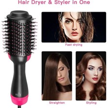 Serenity Haven Saç Şekillendirici ve Düzleştirici Fön Tarağı, Kurutma Makinesi, Premium, Siyah