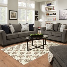 Dekoreko Kaymaz Dijital Mutfak & Salon Halı Saray Deri Vintage AL5011 Bej