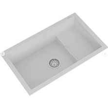 Realstone P017 Patara Beyaz Granit Mutfak Evyesi 77×46