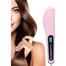 Serenity Haven Pembe Profesyonel Düzleştirici Tarak, Şık ve Etkili Saç Şekillendirme Aracı