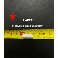 Manyetik Balık 6X20 mm - Boy:20 mm - Çap:6 mm ( 2 Adet/pk )