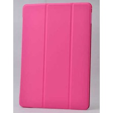 Galaxy Tab 3 Lite 7.0 T110  Uyumlu Tknc Smart Cover Standlı 1-1 Kılıf-Pembe Koyu