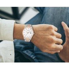 Lee Cooper LC07621.530 Erkek Kol Saati – 44MM Silver-Rose Kasa, Takvimli Şık Tasarım