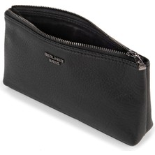 Anna Premium Deri Kozmetik & Kalem Çantası, Küçük Boy, Pamuk Astar ve Koruyucu Torbalı