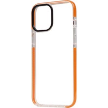 iPhone 12 Pro Max Kılıf Tknc Punto Kapak-Turuncu