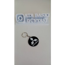 3D Mitsubishi Logo Anahtarlık