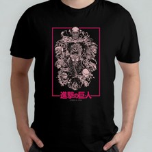 Attack On Titan Titans Unisex %100 Pamuklu Bisiklet Yaka T-Shirt Model 1