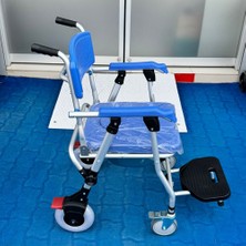 Bemor BME310 Mavi Alüminyum Banyo Tuvalet Tekerlekli Sandalyesi