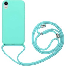 iPhone Xr 6.1 Uyumlu Tknc Ropi Kapak-Turkuaz