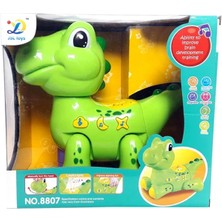 Pilli Dinazor Sesli Hareketli Işıklı Müzikli /cartoon Dinosaur Eğitici Bebek Oyuncağı