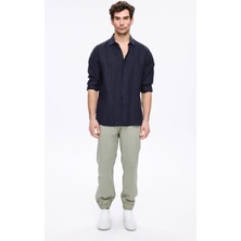 Haşema Beli ve Paçası Lastikli Bağcıklı Yeşil Erkek Jogger Pantolon 4023
