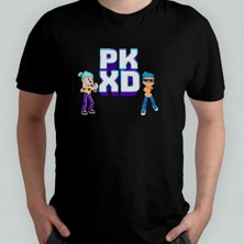 Pk Xd Eğlence, Dost & Oyunlar Pkxd Unisex %100 Pamuklu Bisiklet Yaka T-Shirt Model 1