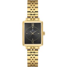 Daniel Klein DK.1.14055-3 Dikdörtgen Kadran Metal Kordon Metal Kasa 3 Atm Suya Dayanıklı Altın Renk Kadın Kol Saati