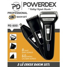 Üç Başlıklı  Fonksiyonlu Elektrikli Traş Makinesi Siyah