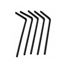 Ofis Turka Siyah Körüklü Pipet (200 Lü