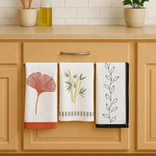 Müslin Kurulama Bezi 3'lü Set Desenli Yumuşak ve Emici Mutfak Havlusu