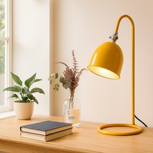 Homing Retro Basic Masa Lambası Abajur Hardal Sarı