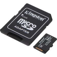 Endüstriyel Microsd - 64 GB Microsdxc Endüstriyel C10 A1 Pslc Kartı + Sd Adaptör - Sdcıt2/64 GB