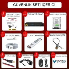 5 Mp 4 Kameralı Tak Çalıştır Hazır Kamera Seti