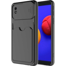 Galaxy A01 Core Kılıf ​tknc Kartix Kapak-Siyah