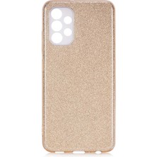 Galaxy A23 Kılıf Tknc Shining Silikon-Gold