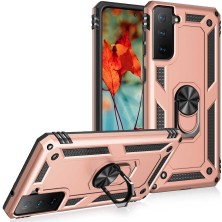 Galaxy S21 Fe Kılıf Tknc Vega Kapak-Rose Gold