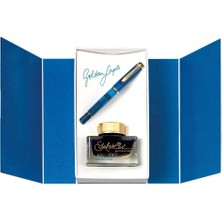 Pelikan Classic M200 Dolma Kalem Seti Golden Lapis M Uç