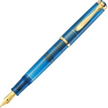 Pelikan Classic Special Edition M200 Golden Lapis Dolma Kalem B Uç