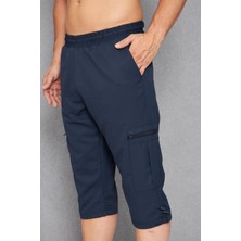 Erkek Kargo Cepli Micro Deniz Kapri Lacivert 2665-L