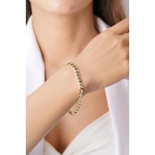 Fiyonk Kuyumculuk 14 Ayar Altın Kalemli Yaprak Bileklik