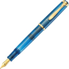 Pelikan Classic Special Edition M200 Golden Lapis Dolma Kalem Ef Uç