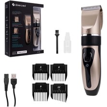 Ayarlanabilir Seramik Kesme Bıçaklı Şarj Göstergeli Profesyonel Traş Makinesi