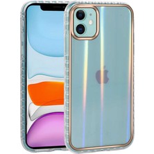 iPhone 11 Kılıf Desenli Parlayan Transparan Tknc Avva Kapak-No7