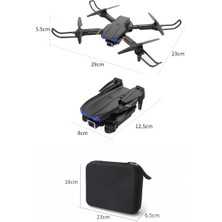 Katlanabilir Drone | 4K + 1080P Çift Kamera | Wifi Fpv | Uzaktan Kumandalı Mini Quadcopter