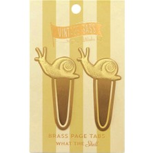 Designworks Ink Vintage Sass Jumbo Metal Kitap Ayracı What The Shell