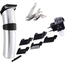 Gelişmiş Şarjlı Erkek Saç ve Sakal Kesim Seti + 2'li Tırnak Makası Hediye