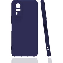 Vivo Y51 Kılıf Tknc Biye Silikon-Lacivert