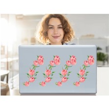 Defter Sticker,laptop Sticker Pembe Güllü Pvc 70X50X0,5CM