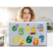 Defter Sticker,laptop Sticker  Renkli Rakamlı Pvc 48X33X0,5CM