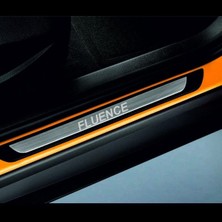 Renaut Fluence 2011 ve Üzeri Modeller Old Krom Kapı Eşiği 4 Parça Yazılı