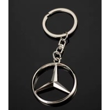 Mercedes Uyumlu Metal Anahtarlık  Kalın