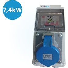 Voltev 7,4kw  Elektrikli Araç Şarj Cihazı Besleme Kutusu