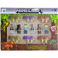 Minecraft Dinosaur Mods 12'li Figür Set