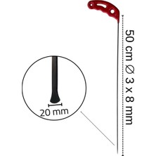 50 cm 3.8 mm Çap Büyük Ağız Balina Kuyruk Çubuk – S15-04
