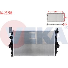 VEKA-16-2827B - Su Radyatoru Brazıng (5.5mm Fin) Mercedes Vıto (W447) 111 Cdı A-T/m-T Ac+ 2014-