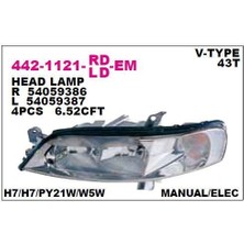 DEPO-442-1121R-LD-EM - On Far Sag Elektrıklı Opel Vectra B 99-00