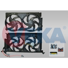 VEKA-25-3312 - Fan Motoru (Su+Klıma) Davlumbazlı Cıftlı Tesısatlı Peugeot Partner (5,5f) 1.9 D 1996-2008